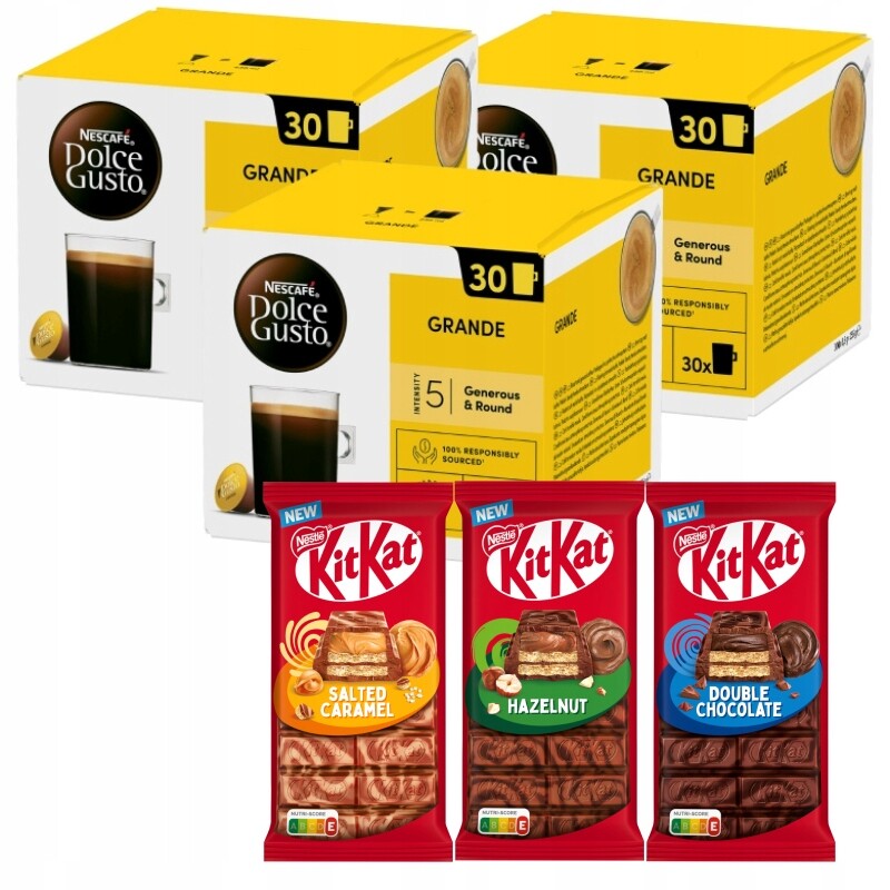 Kapsle do kávovaru Nescafe Dolce Gusto Grande 3x30ks Kitkat 3x