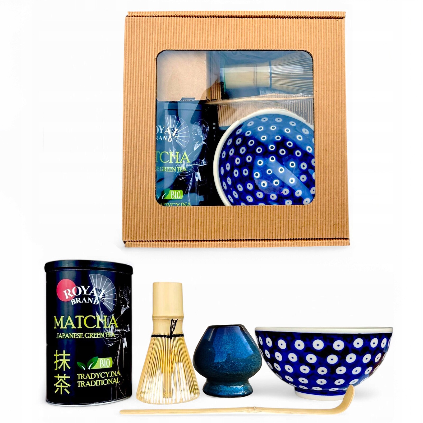 Japonská tradice Polsko keramika – Sada na vaření Matcha s Boleslaví