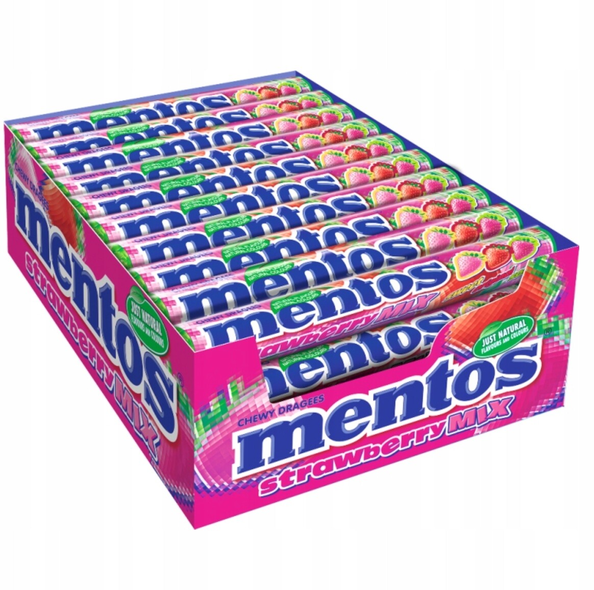 Bonbóny mentos strawberry Mentos 1500 g