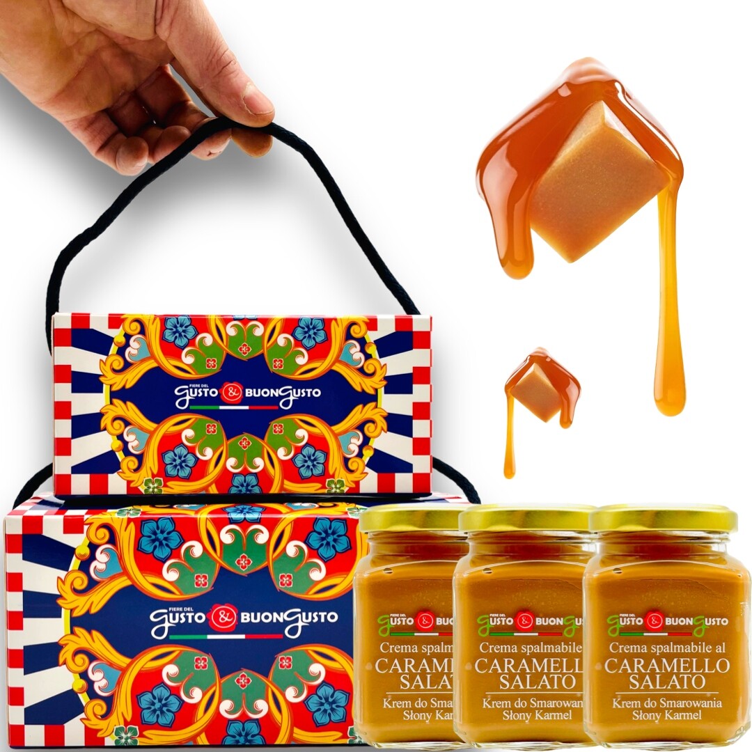 Krém Slaný karamel 200g Sicílie gustobuongusto