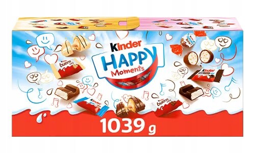 Ferrero Kinder Happy Moments MIX Ulobených Bonbónů 167 Š. 1039g De