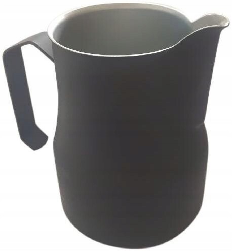 Konvička na napěnění mléka černá ocelová 750ml