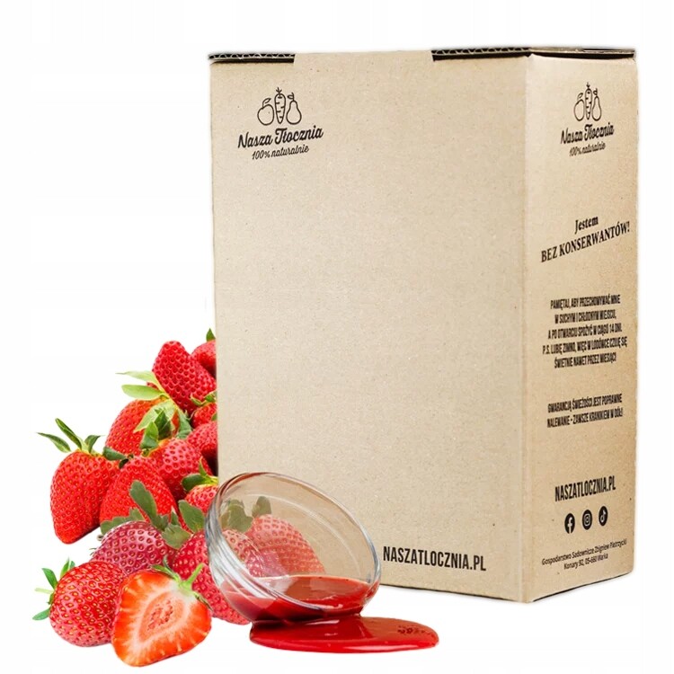 100% prémiové pyré Jahoda s peckou pyré zmrzlina dezerty nápoje 3kg