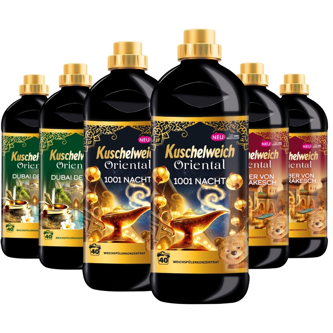 Kuschelweich Oriental tekutá aviváž Marrakesch Mix vůní 1L 40praní x6