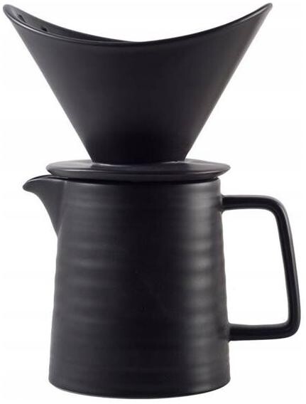 Drip keramický černý kávovar Fancy s konvicí 500ml