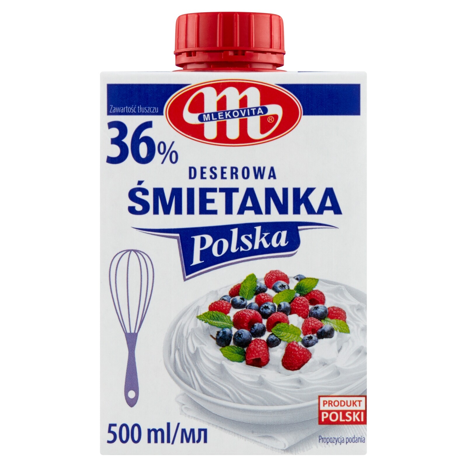 Polsko smetana 36%, 6 kusů po 500 ml. Mlekovita 12.08.2025