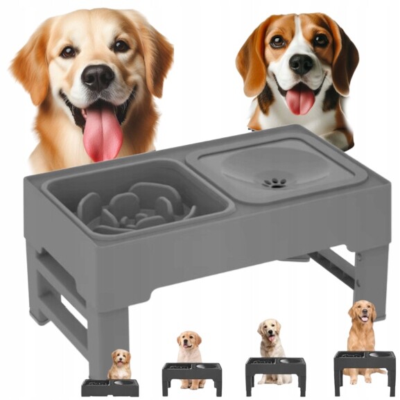 Misky Na Stojanu Pro Psa zpomalující jídlo, Nechlapící regulace