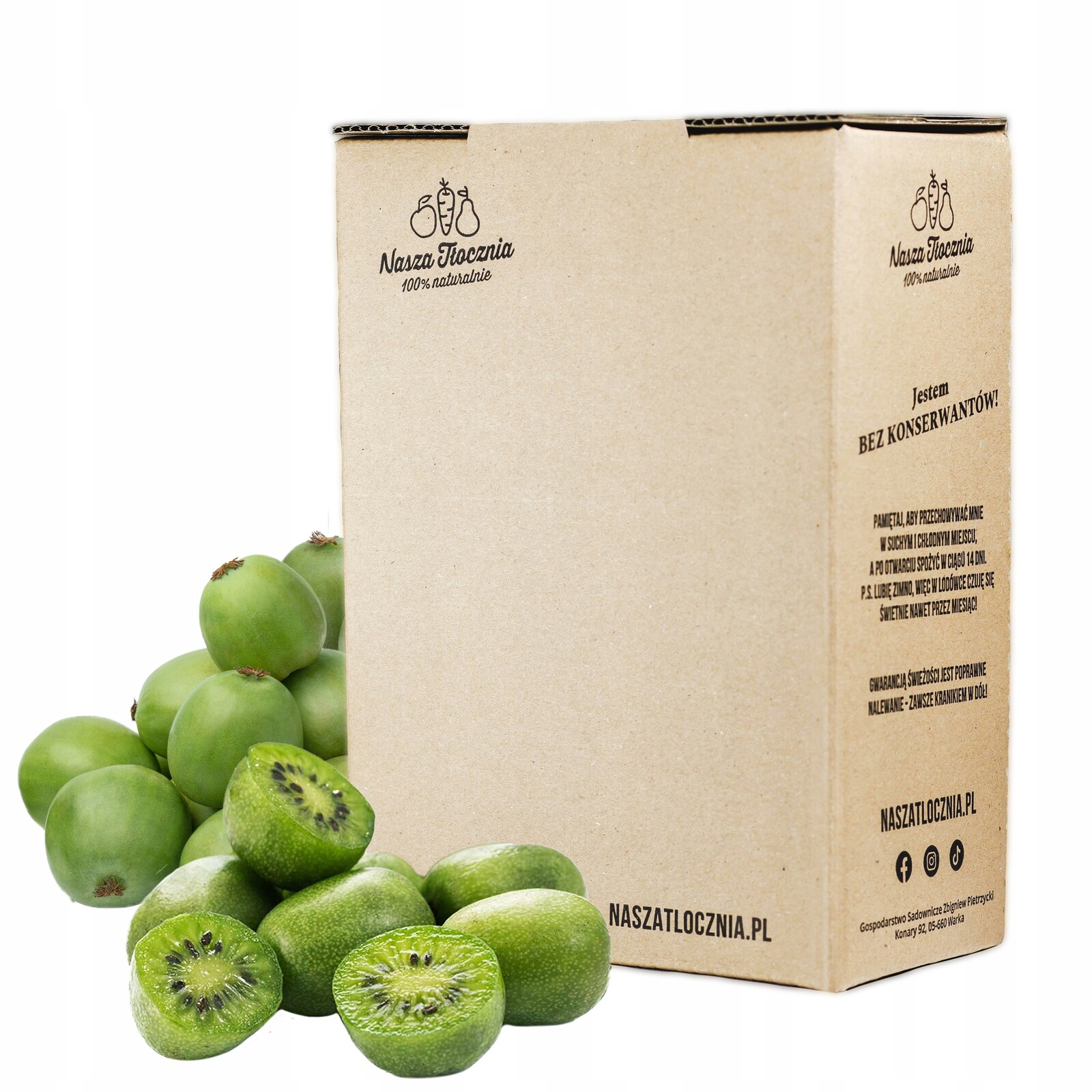 Šťáva lisovaná 100% Mini Kiwi Aktinidia vitamin C E K kyselina listová draslík 3L