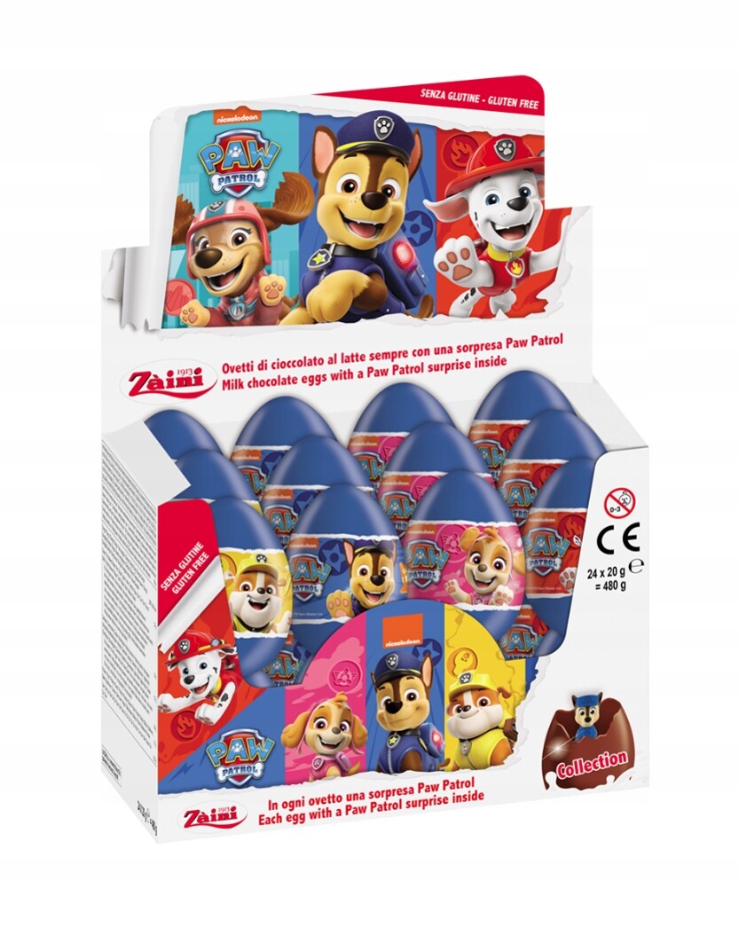 Čokoládová Vajíčka Překvapení Tlapková patrola Karton