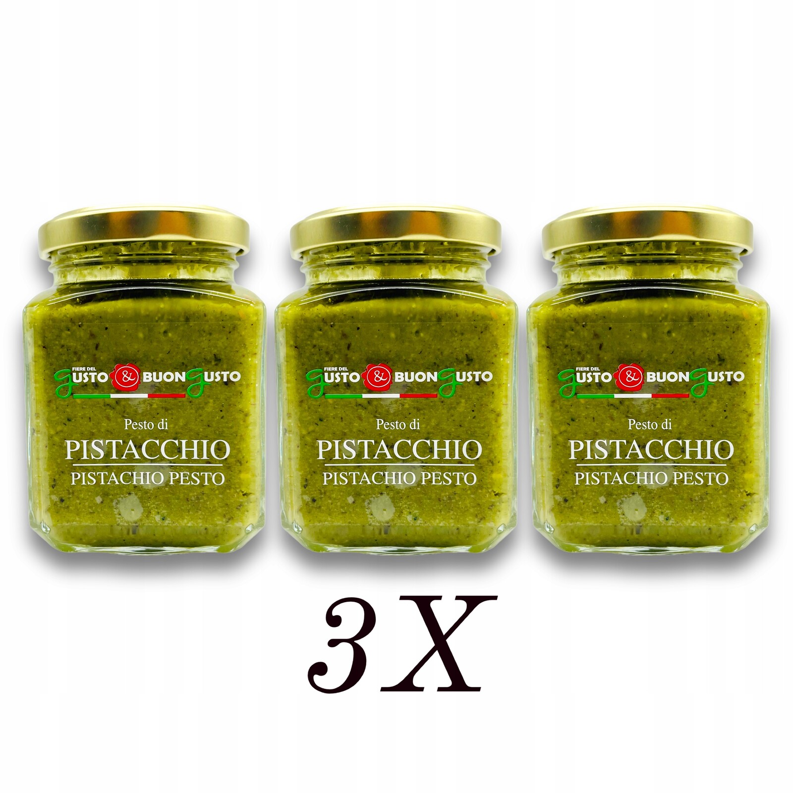 Pesto di pistacchio Pistáciové pesto ze Sicílie 3 x 200g