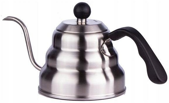Konvice konev na kávu dripa stříbrná 1000 ml