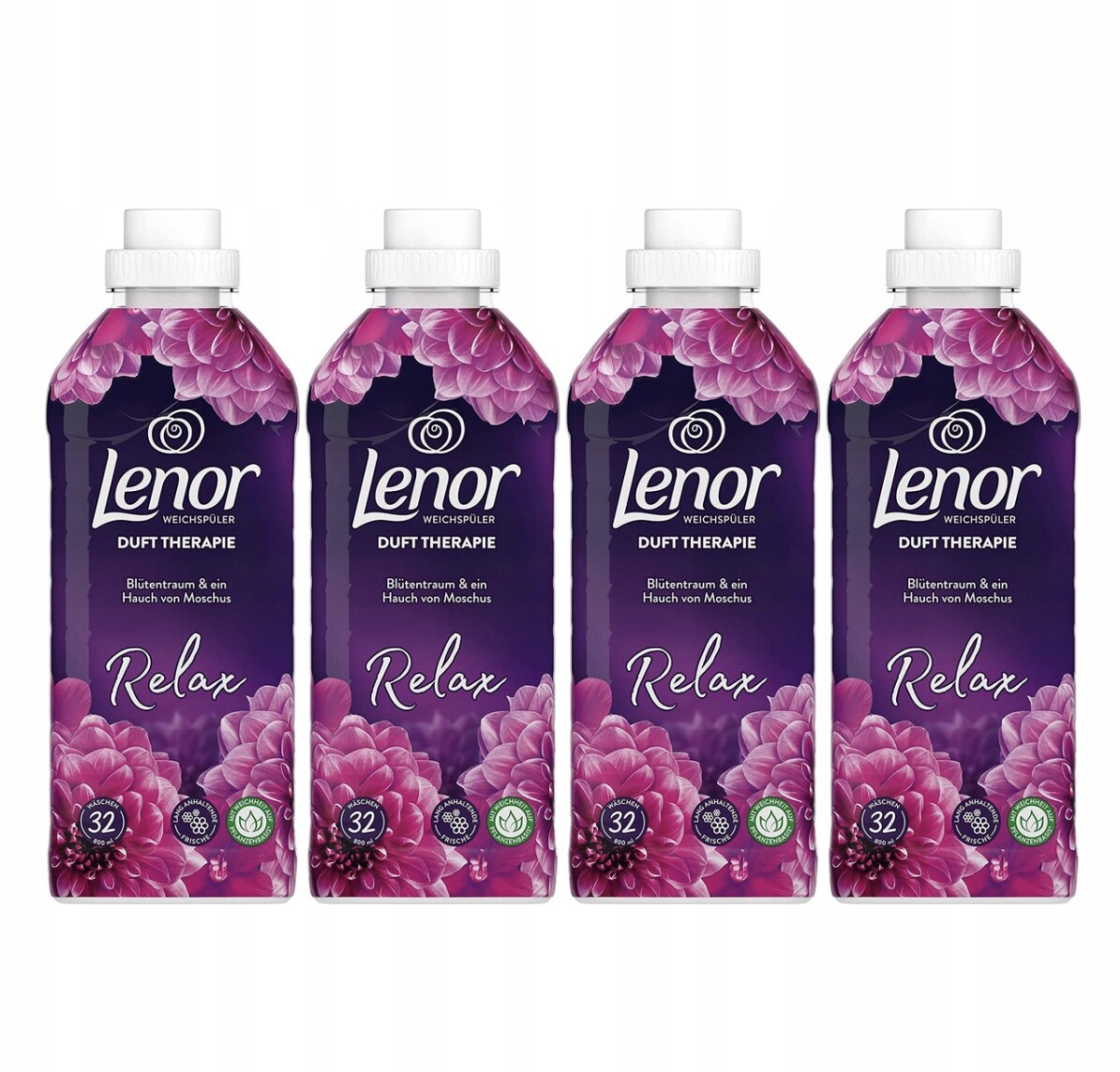Lenor Blutentraum Tekutá aviváž 4x800 ml 32 pr= 3,2 l 128 výplachů Originál