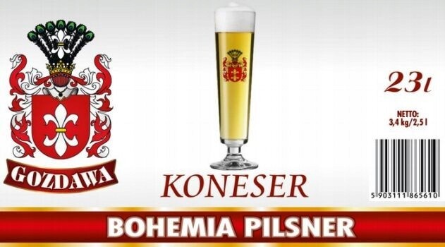 Pivní pivo Koneser Bohemia Pilsner