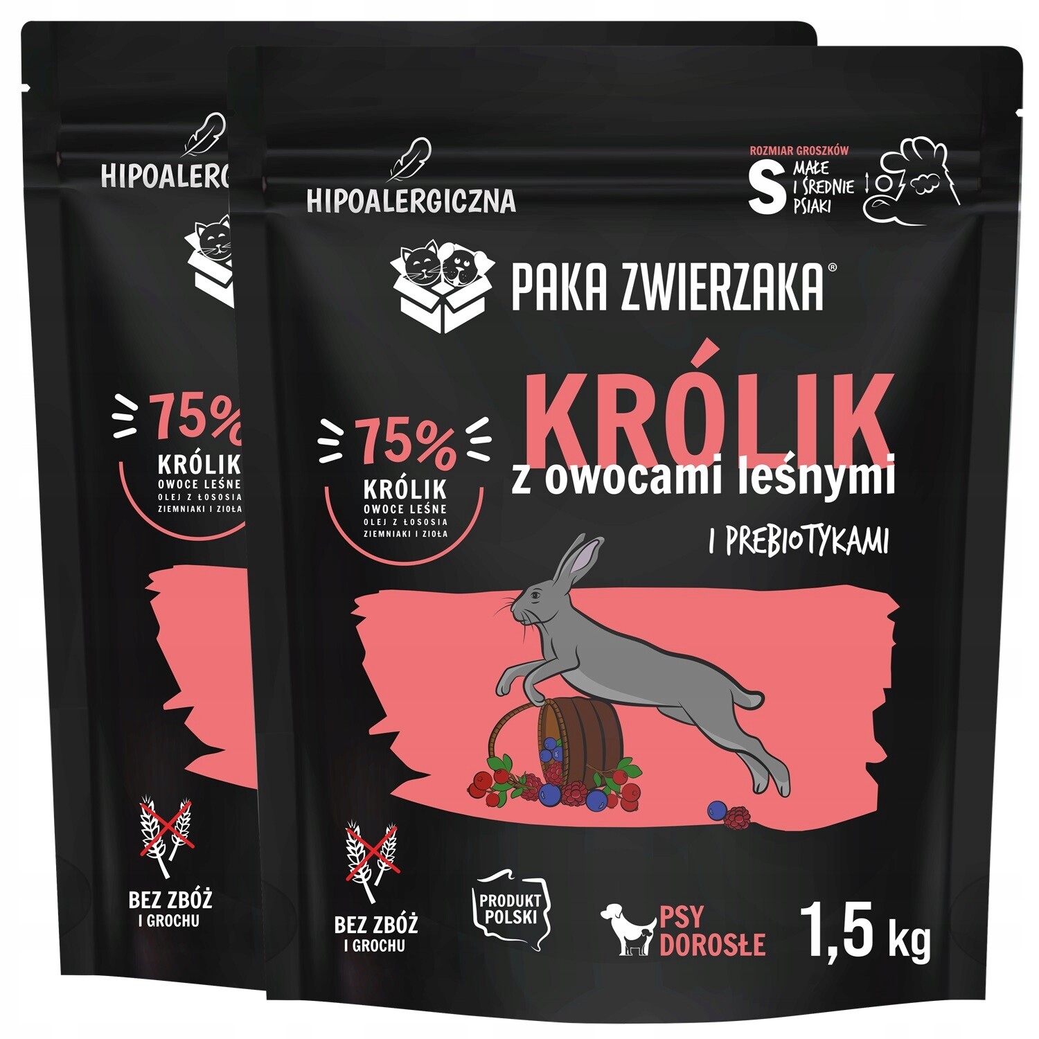 Paka Zwierzaka Seventh Heaven Mini Králík s lesním ovocem 1,5kg 2BALENÍ