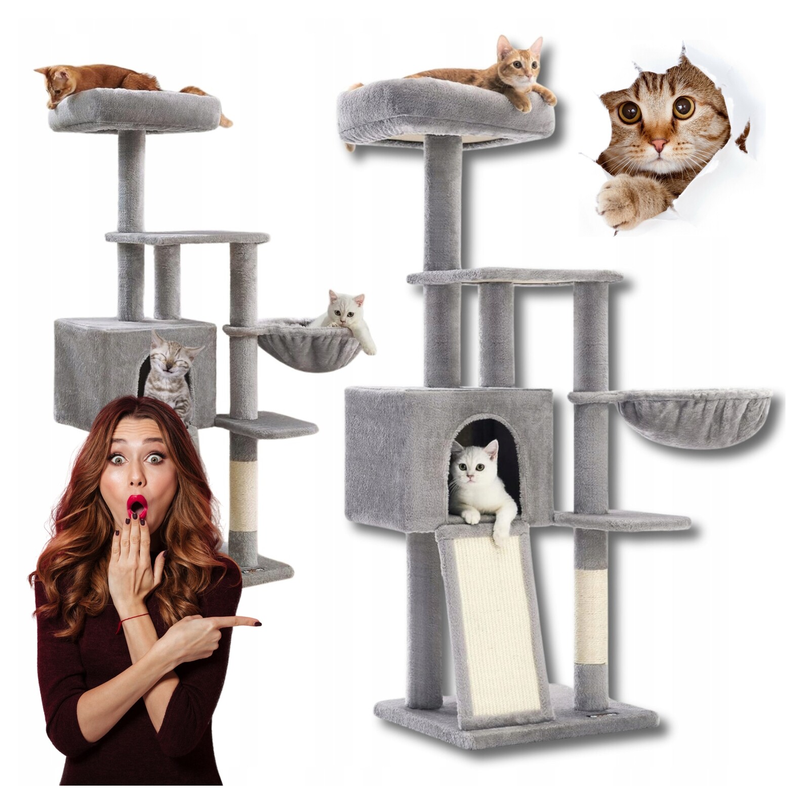 Drapak Pro Kočky Pelíšek Podložka Sloupek 101 160 cm Ebook Bonus