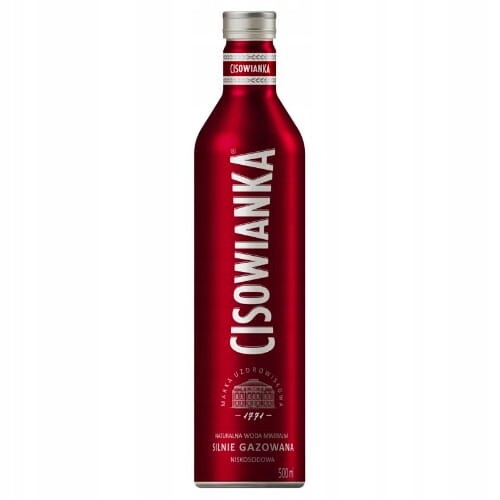 Voda Cisowianka silně perlivá 500 ml hliníková láhev x 24 ks