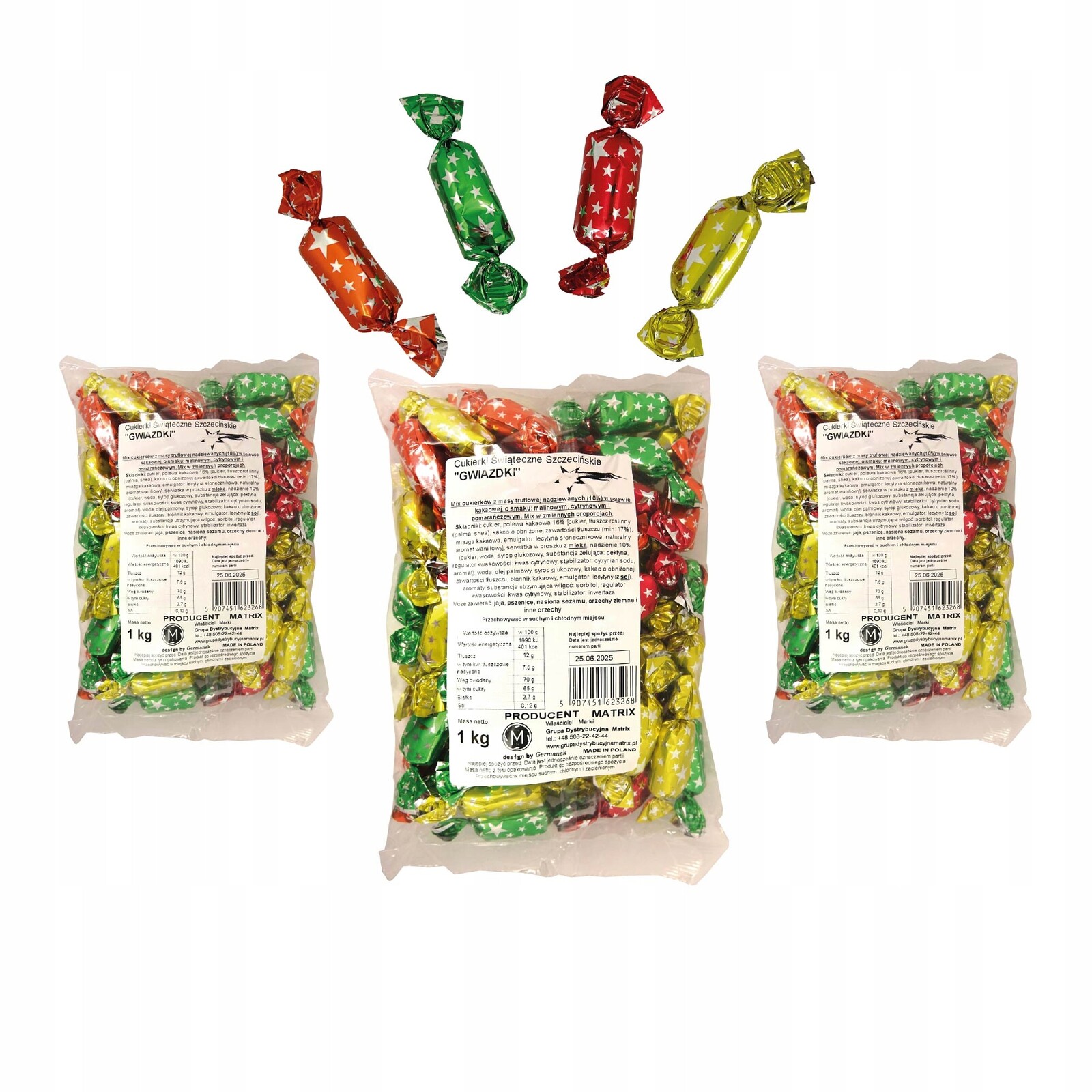 Čokoládové bonbóny Hvězdičky Štětínské 1kg