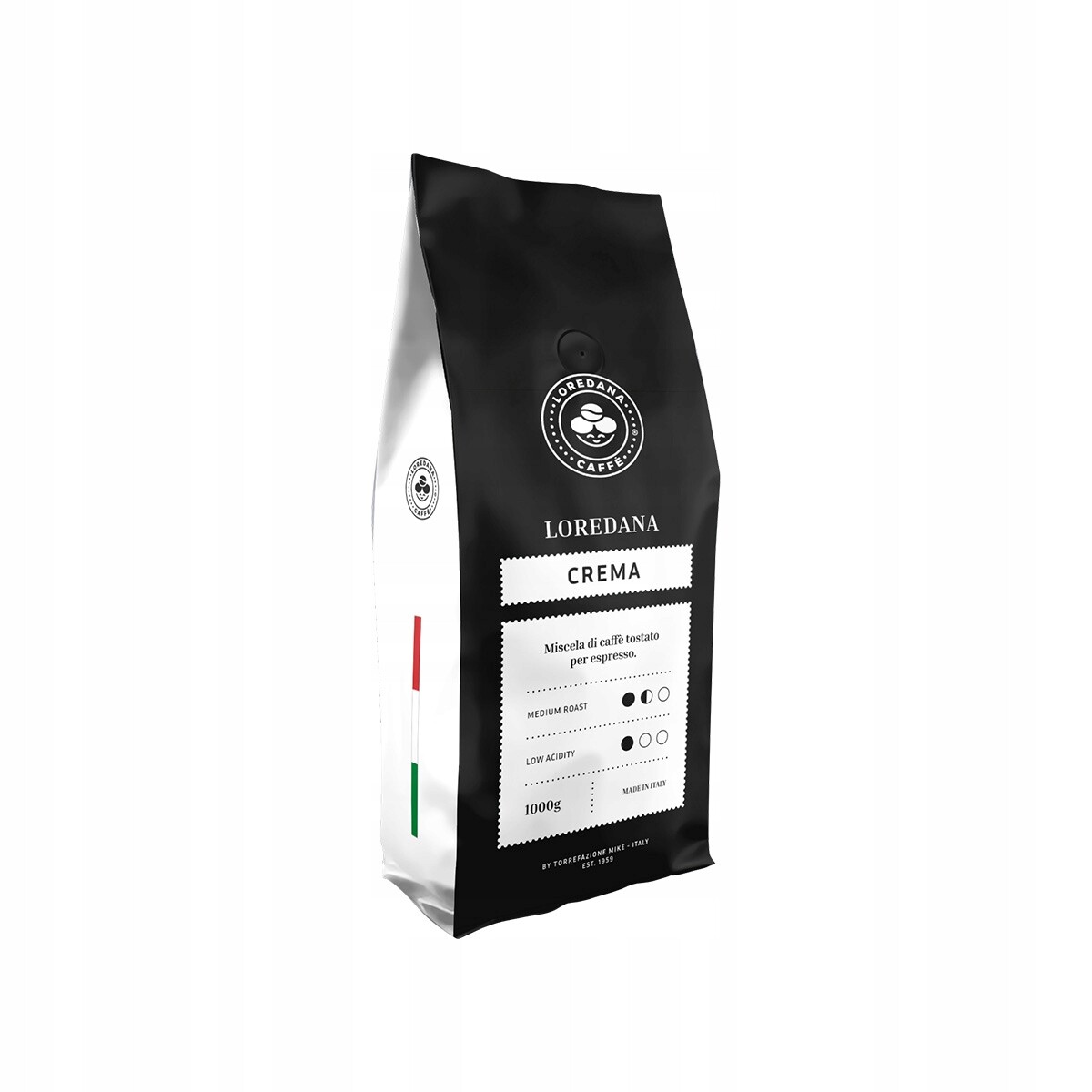 Loredana Crema Italská Káva zrnková 1kg