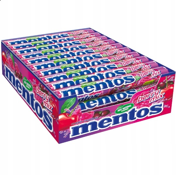 Bonbóny Mentos Berry MIX Mentos 1500 g