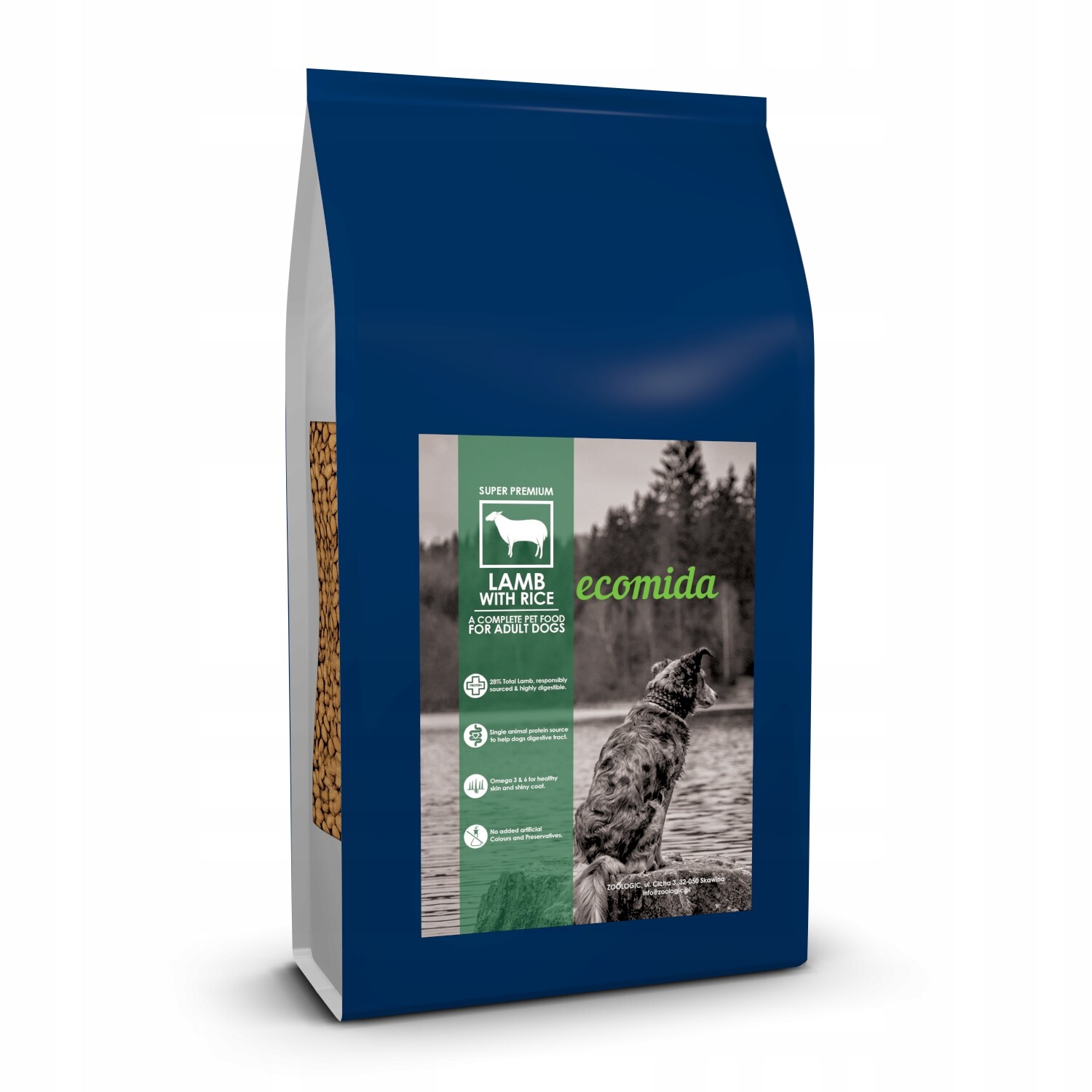 Ecomida Premium Adult Jehněčí rýže 10 kg