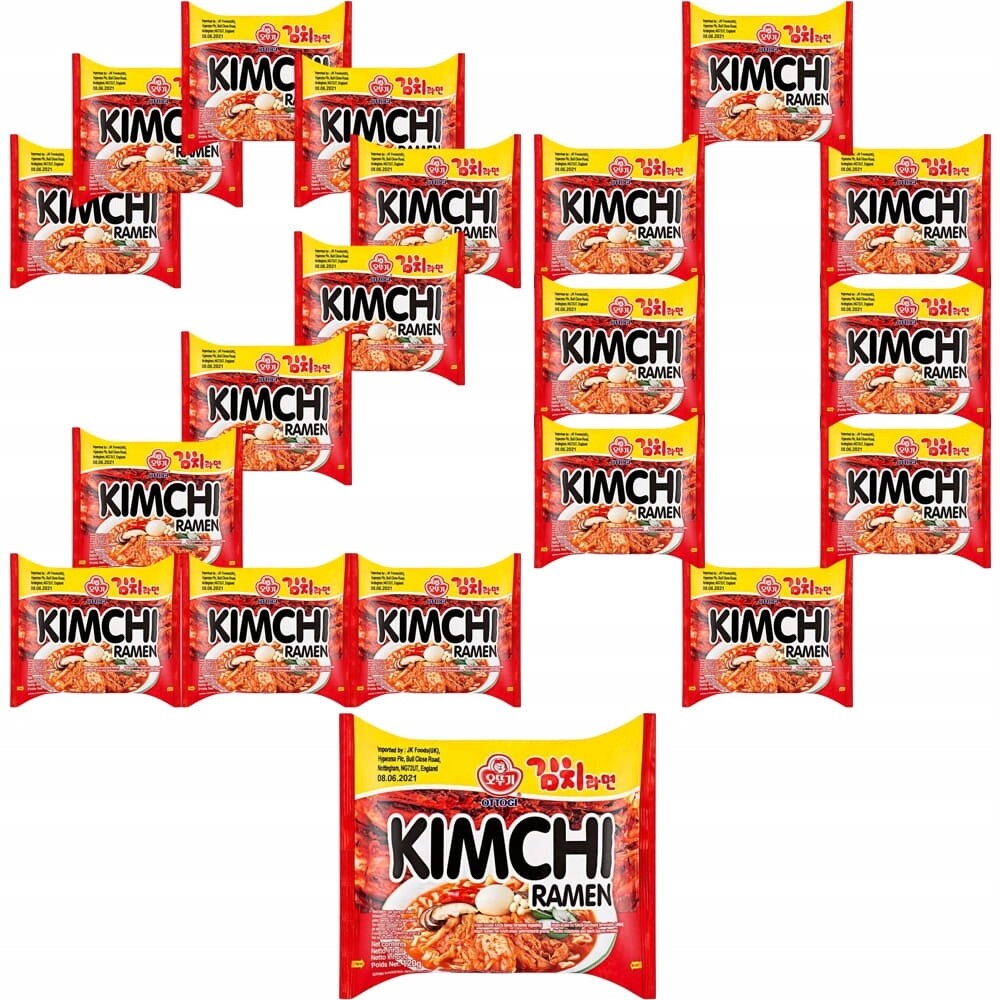 20 x Korejská instantní polévka Ramen Kimchi Hot Ostrá 120g Ottogi