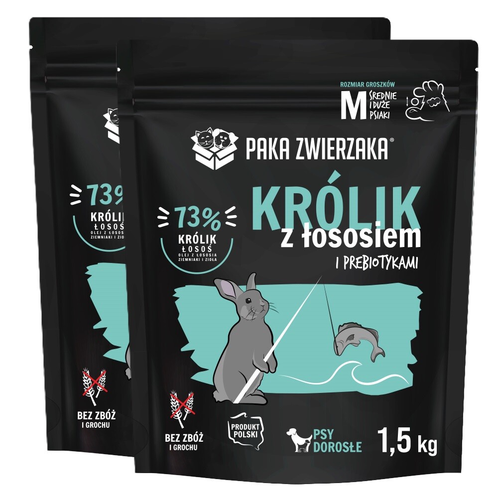 Paka Zwierzaka Seventh Heaven Králík a Losos M Pak Dvojbalení 2x1,5kg