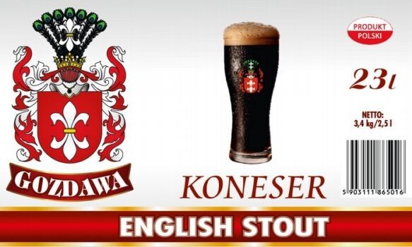 Pivní pivo Koneser English Stout