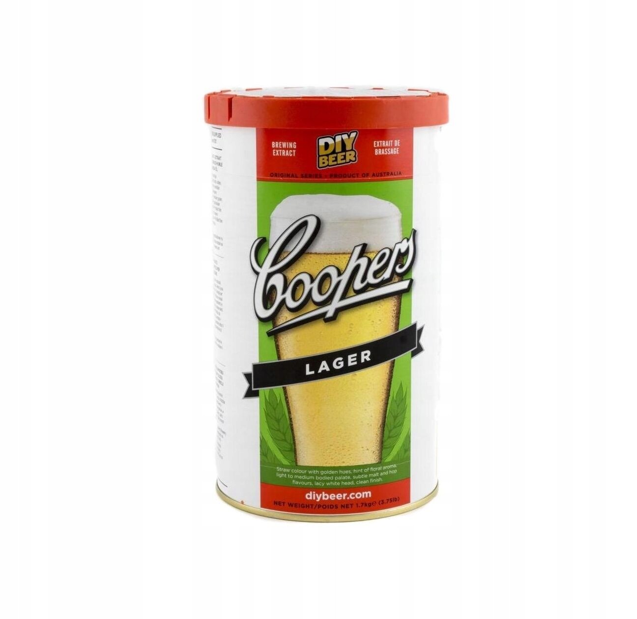 Domácí pivo Coopers Lager brewkit brew kit