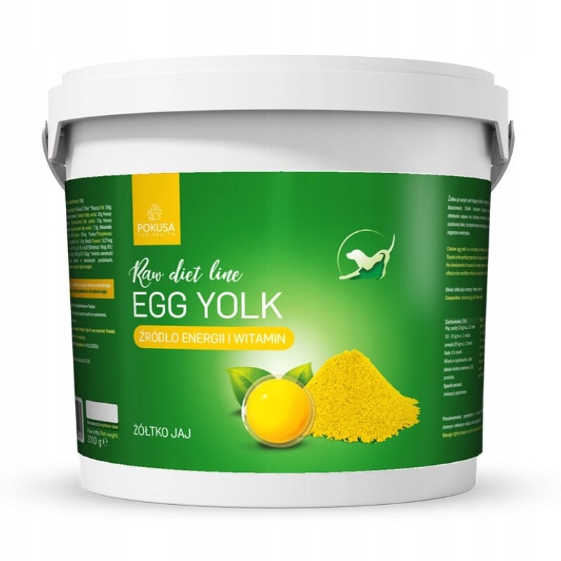 Pokusa Egg Yolk 2000g 2kg vaječný žloutek zdroj vitamínů a energie pes kočka