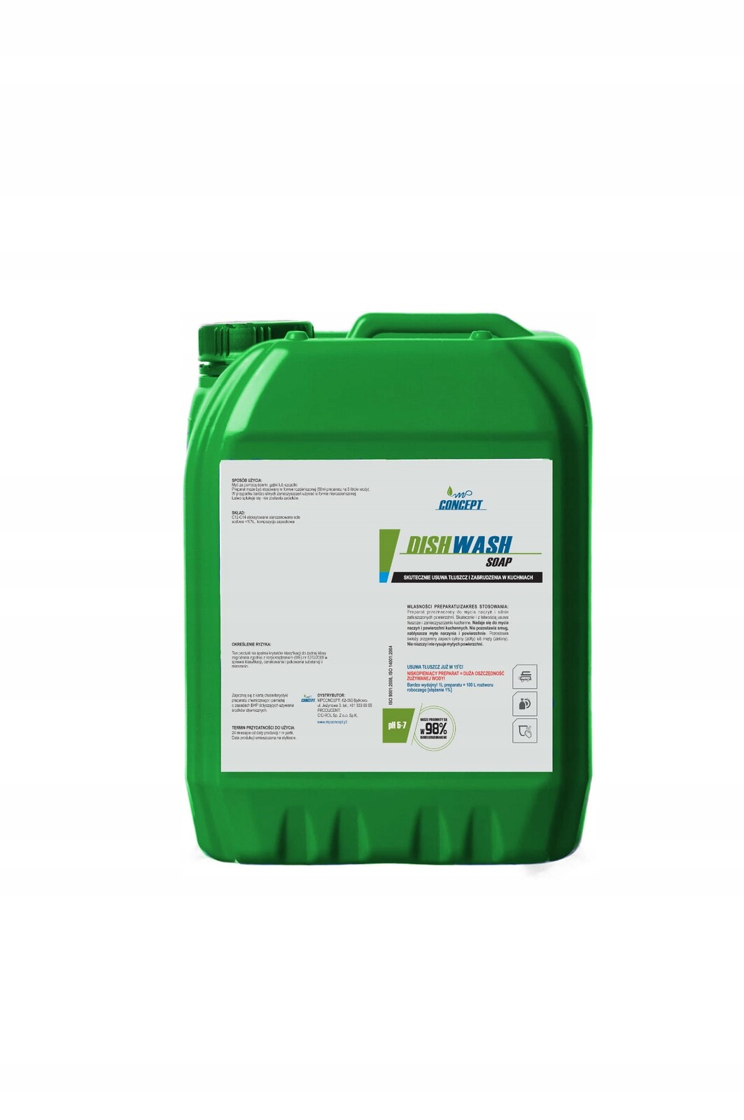 Ekologický tekutý koncentrát na mytí nádobí Dish Wash Soap Concept 5L