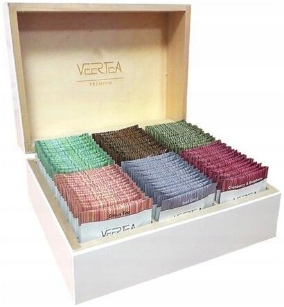 Čaj Veertea Dřevěná krabička Bílá 96 obálek