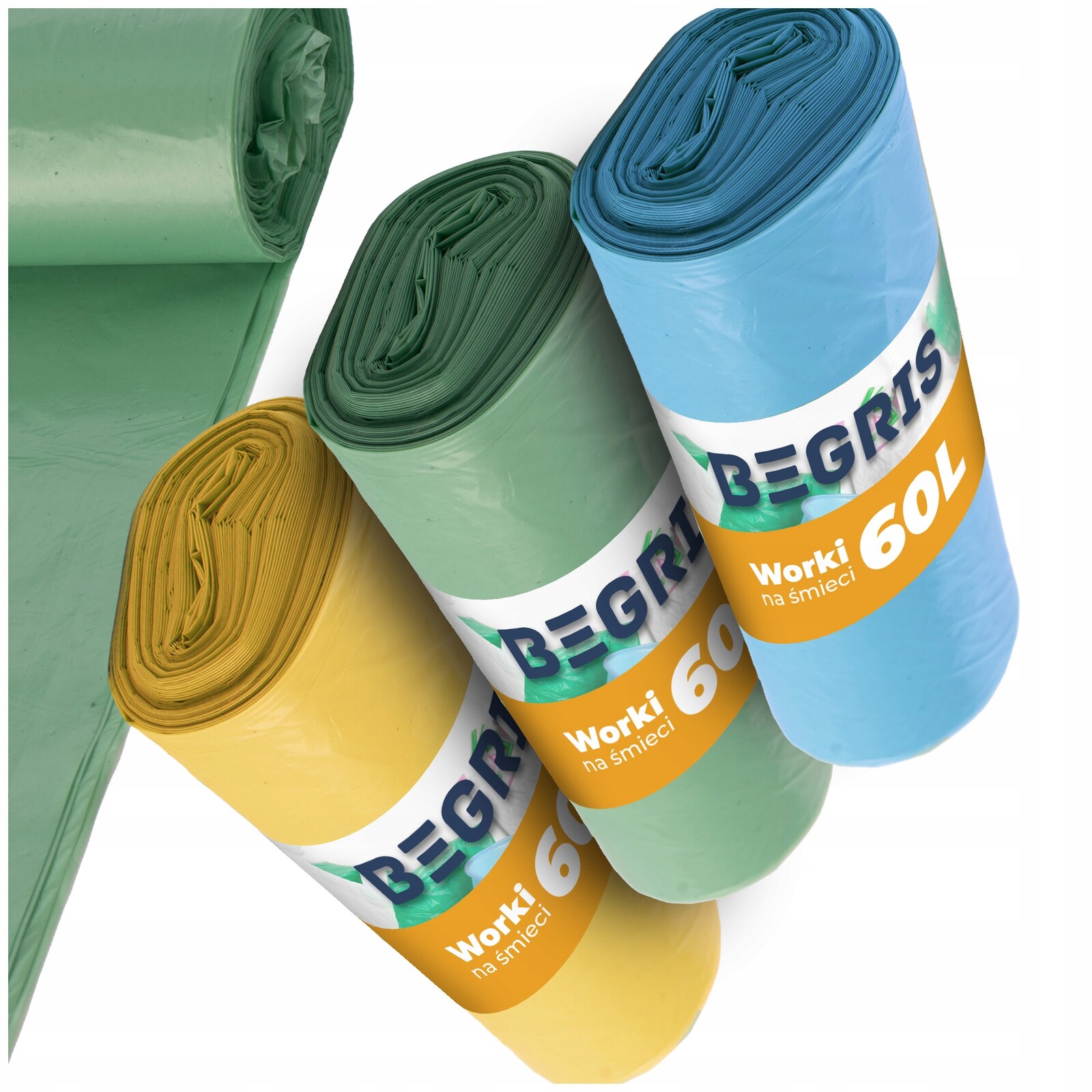 2 x Sada Sáčků Na Odpadky Pro Třídění 3X60L 10 Ks