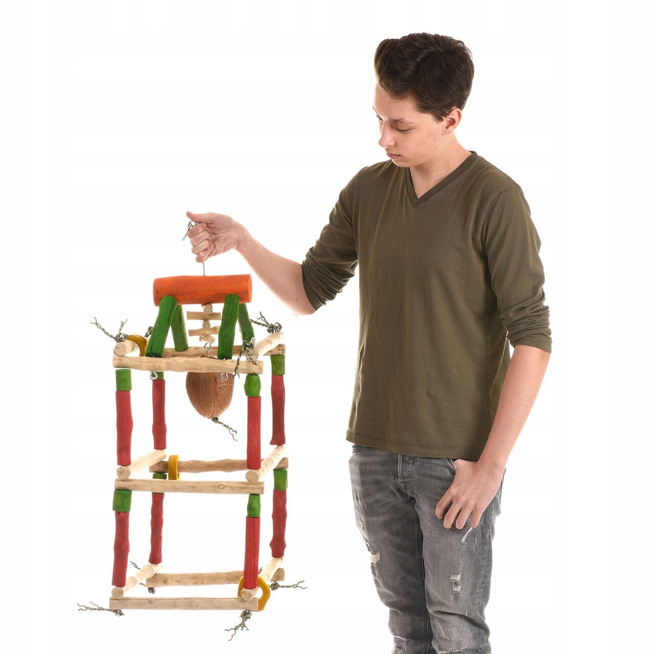 Obrovská věž Java Gym L pro velké a střední papoušky