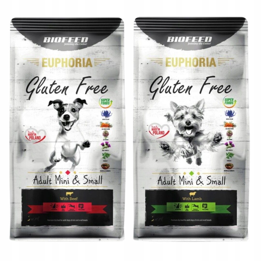 Biofeed Euphoria Krmivo pro psy mini plemen Jehněčí maso 2 kg Hovězí maso 2 kg