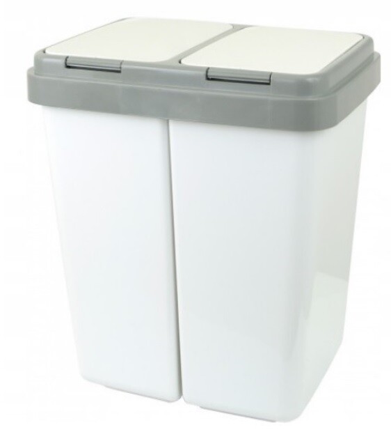 Dvojitý koš na třídění odpadků 2x25 l
