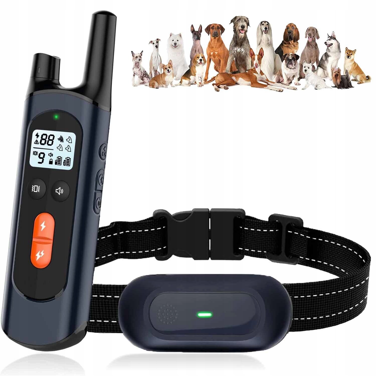 Elektrický Výcvikový Obojek Pro Psy Proti Štěkání Pro Výcvik S Dálkovým Ovládáním
