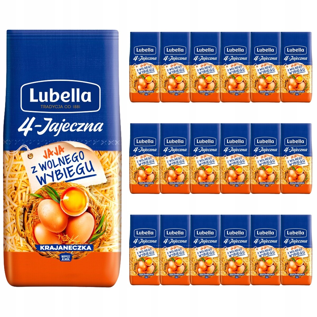 Lubella 4-Vaječné Těstoviny krajanka 200g 18 ks