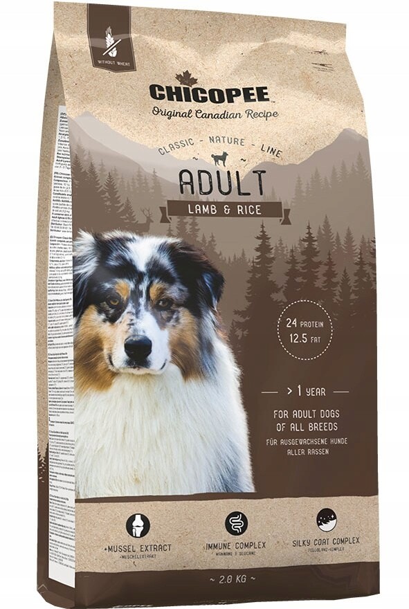 Chicopee Adult Lamb 15 kg – pro citlivé psy Krmivo s jehněčím masem a rýží