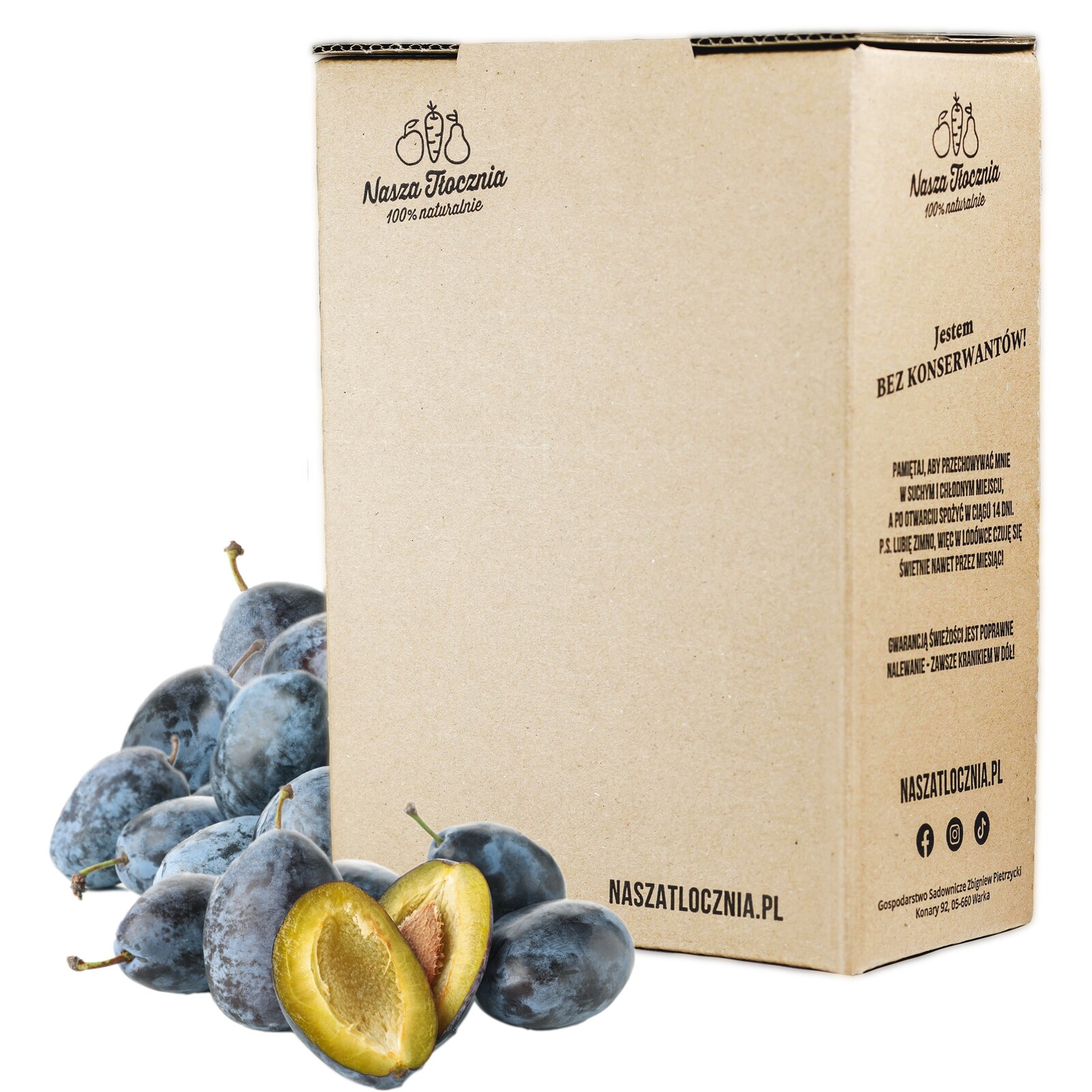 Lisovaná šťáva 100% Švestka Maďarka 3L