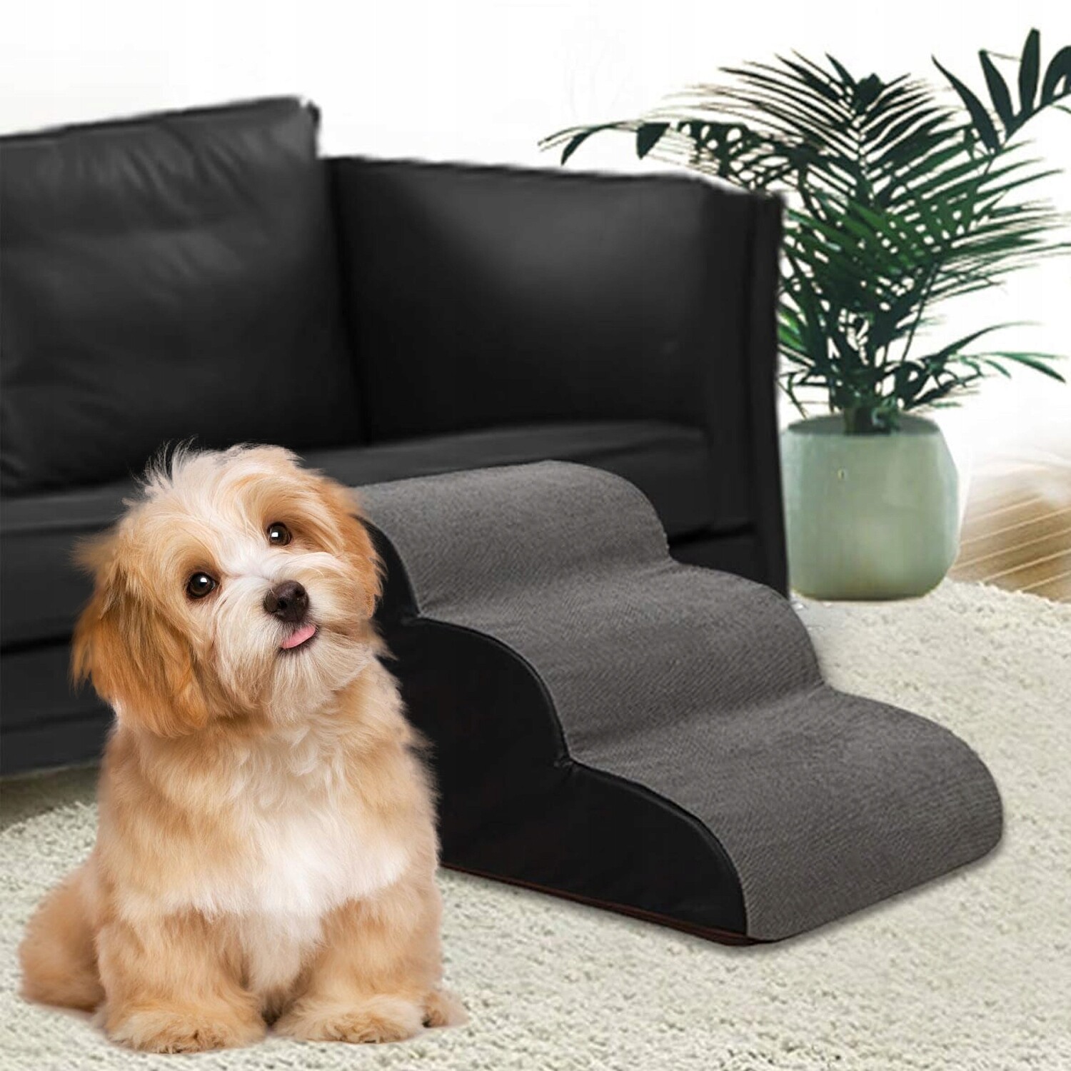 3patrové omyvatelné schody pro domácí mazlíčky Protiskluzové schůdky pro psy s podporou pro péči o klouby