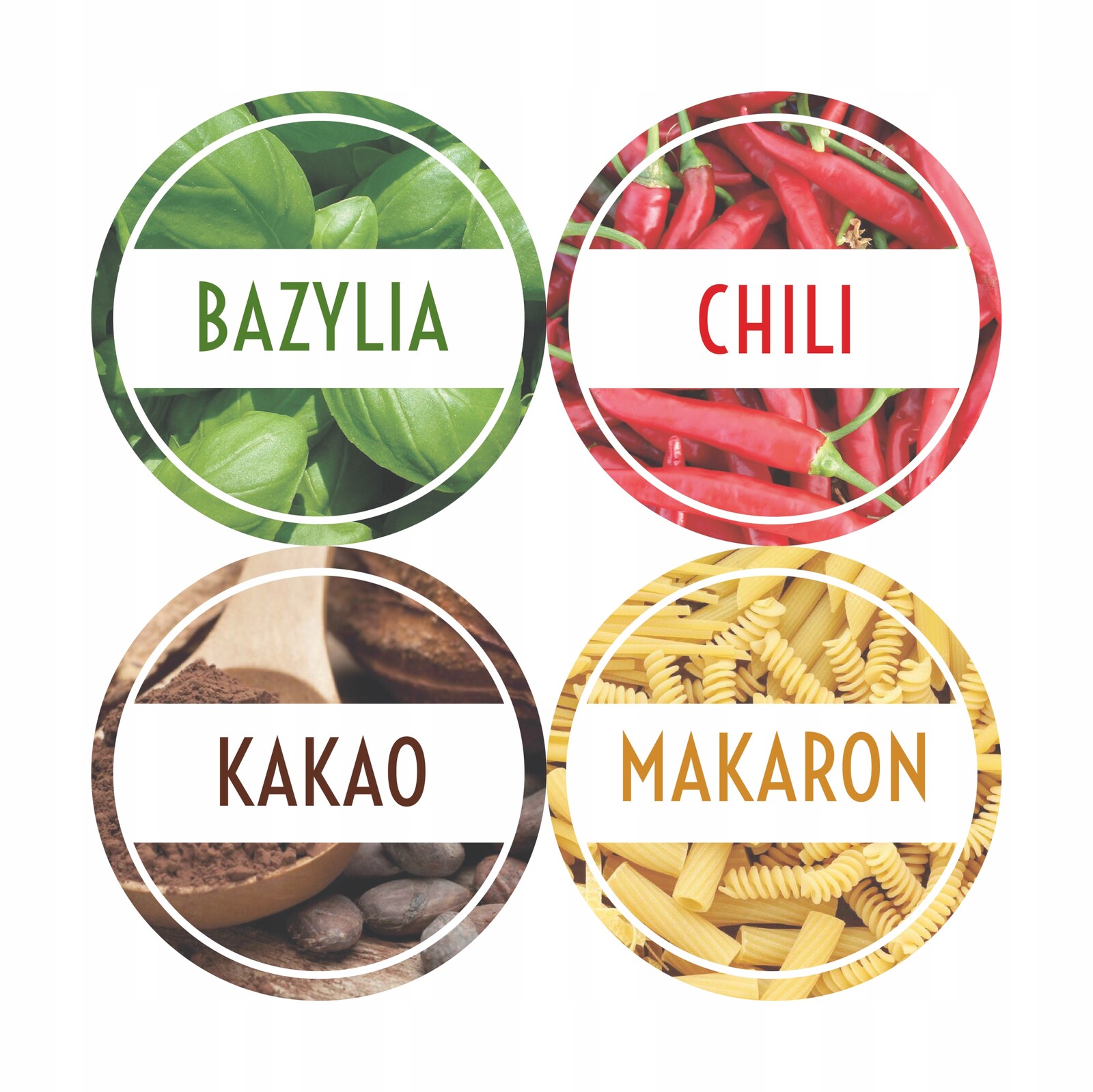 2 x Samolepky na koření Etikety na sklenice na koření sklenice 4 cm 150 s