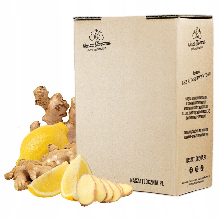 Šťáva 100% Zázvor S Citronem Lisovaný Přírodní 3L