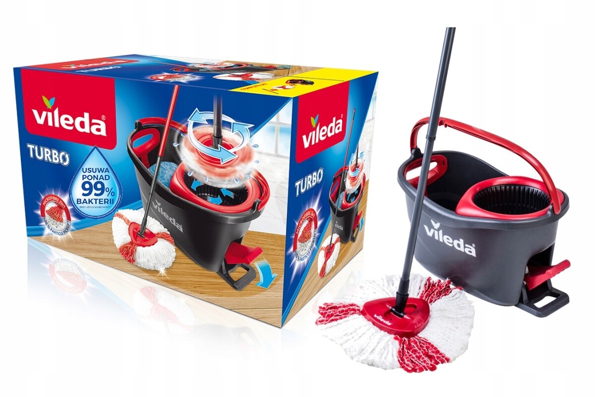 Vileda Rotační Odolný, Trvanlivý, kulatý, Pevný, s pedálem