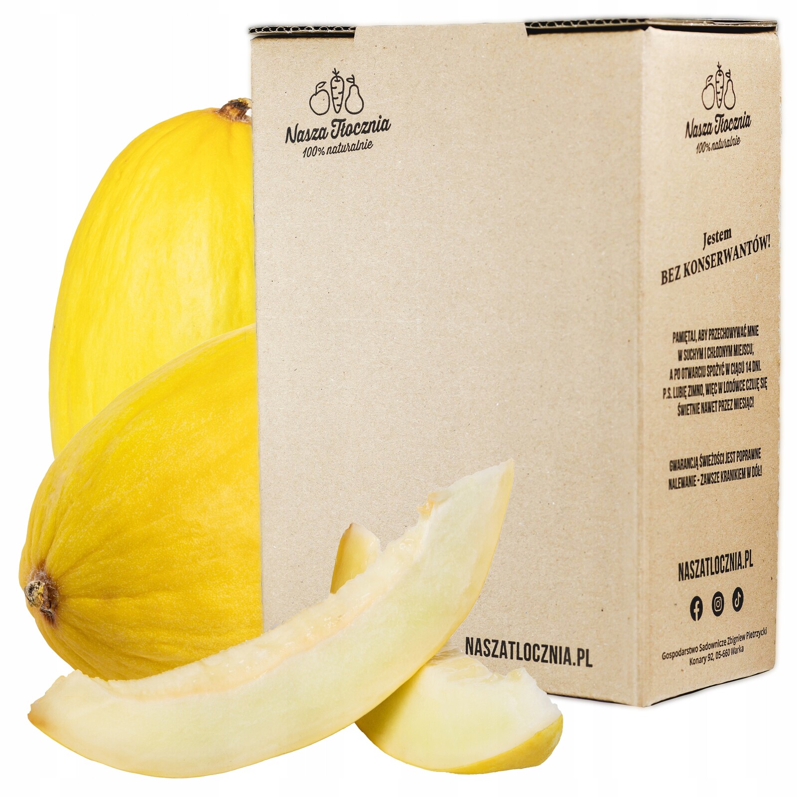 Melon Šťáva lisovaná 100% Nfc z plodů žlutého melounu 3L