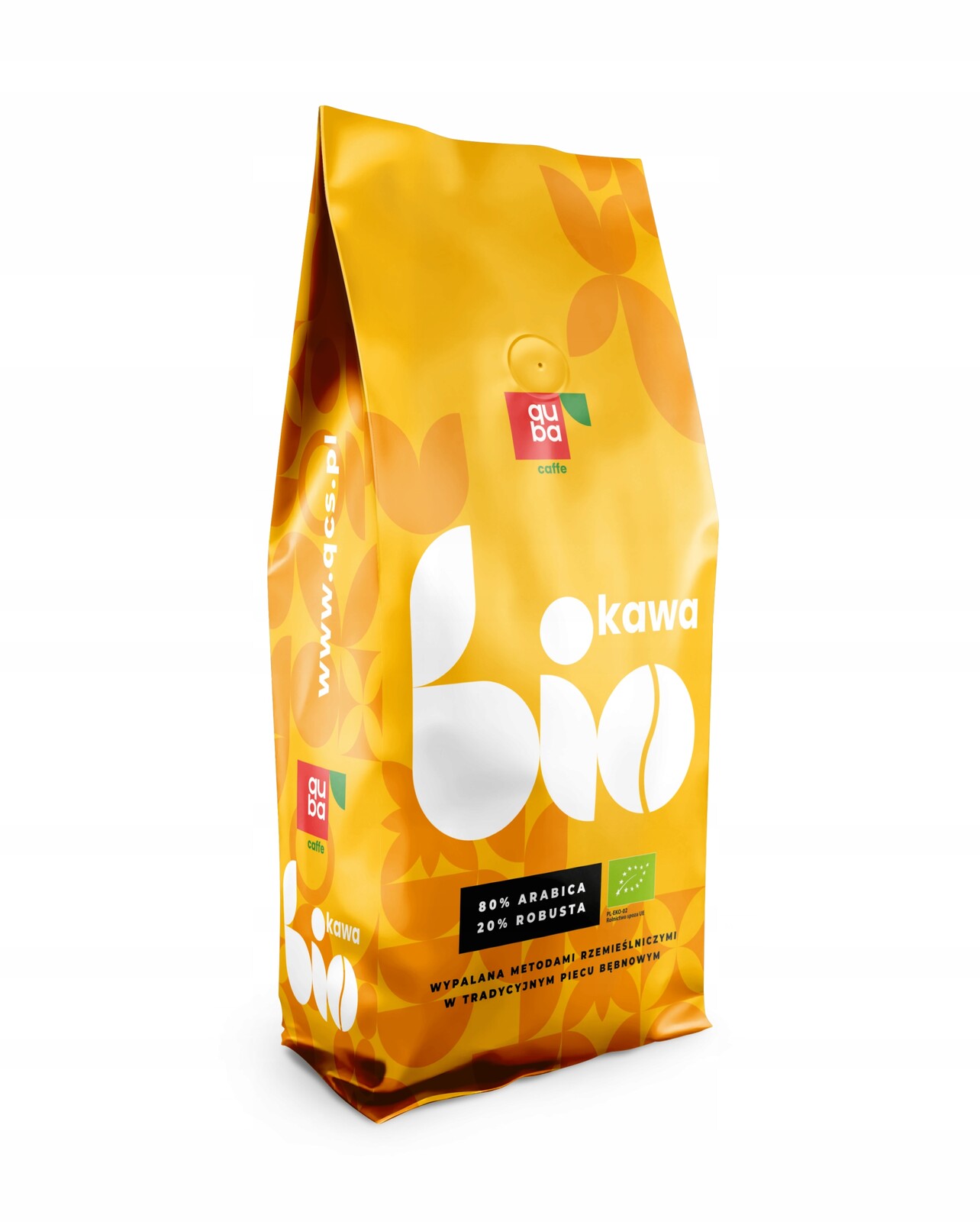 Káva zrnková Čerstvě pražená Bio organic 80% Arabica 20% Robusta Blend 1kg