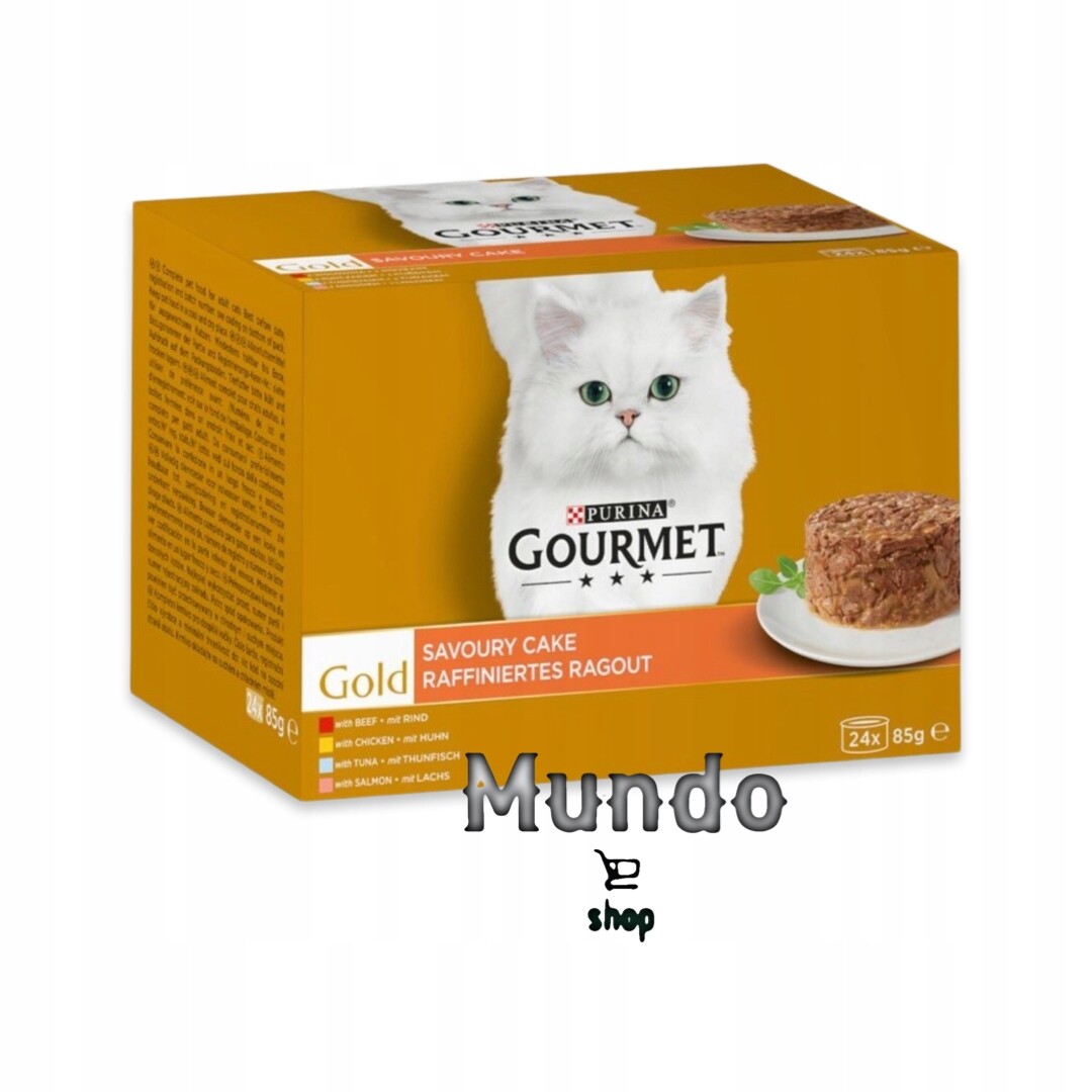 Mokré krmivo pro kočky Gourmet Gold mix příchutí 24 x 85 g