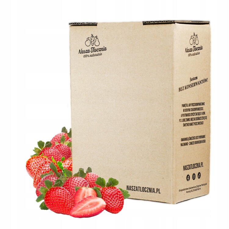 Sirup Přírodní 100% Jahoda Nízkoslazený domácí bez konzervantů 3kg