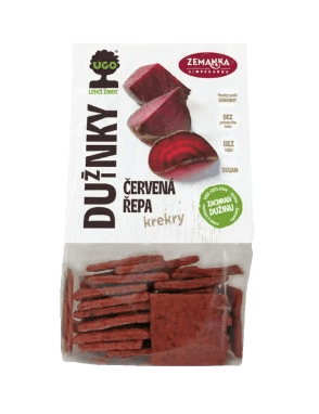 ZEMANKA UGO Slané krekry s dužinou z červené řepy 100 g