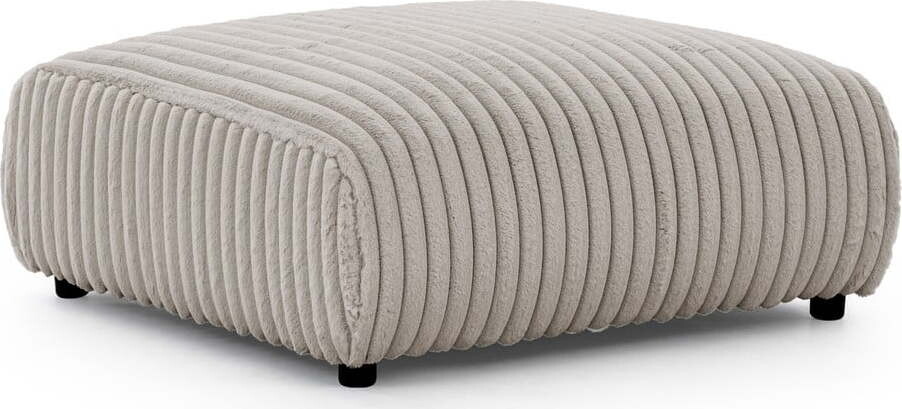 Světle šedá manšestrová podnožka Justin – Ropez