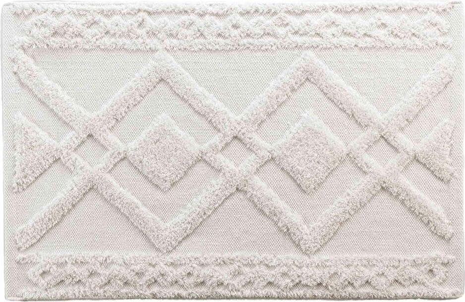 Bílá koupelnová předložka 50x80 cm Gladis – douceur d'intérieur